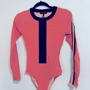 SHAN Black and Pink Bodysuit